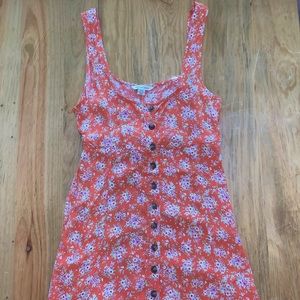 AE Button Front Mini Dress